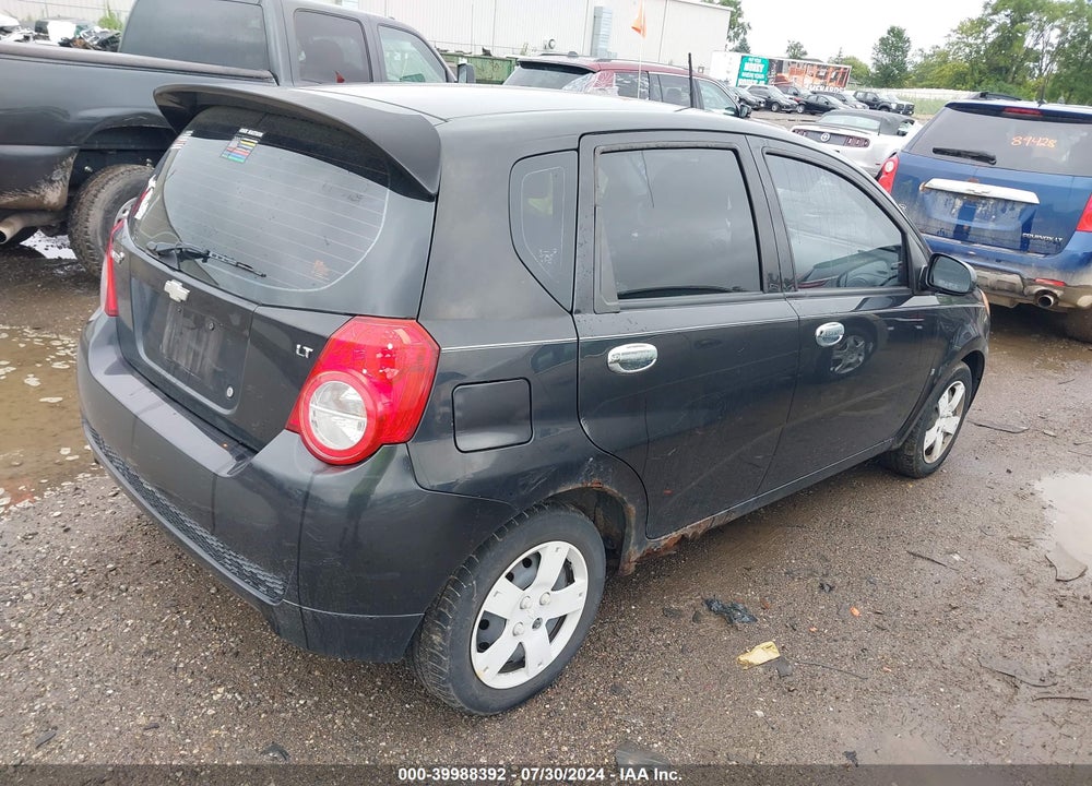 2009 CHEVROLET AVEO LT VIN: KL1TD66E19B647412
