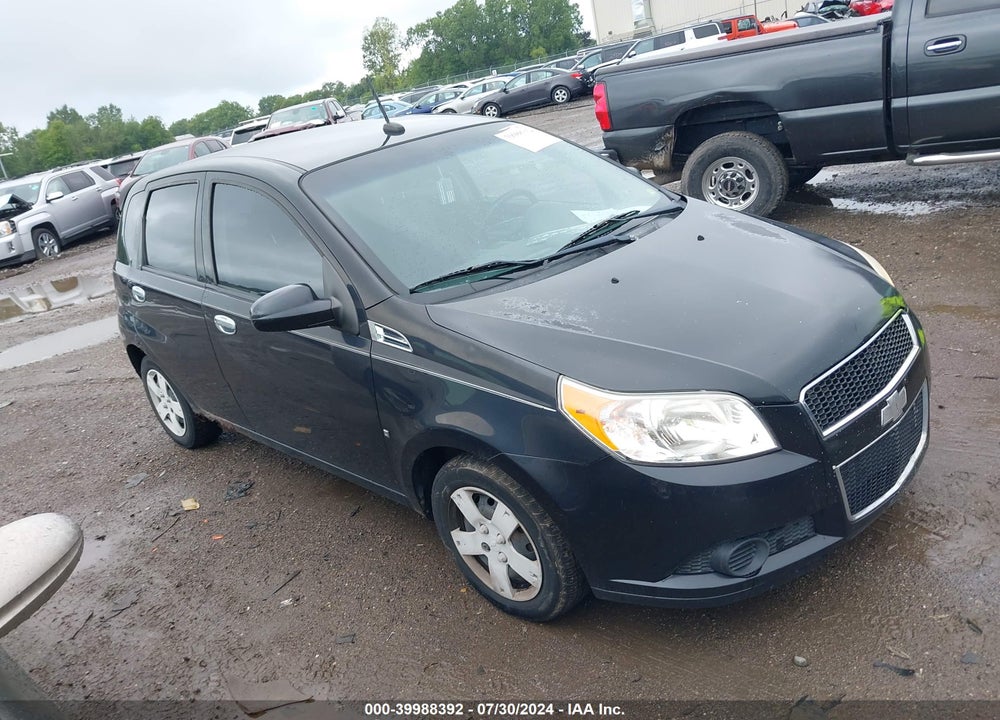 2009 CHEVROLET AVEO LT VIN: KL1TD66E19B647412