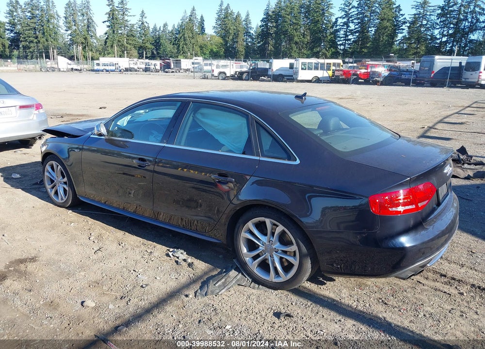 2012 AUDI S4 3.0 PREMIUM PLUS VIN: WAUBGAFL9CA028046