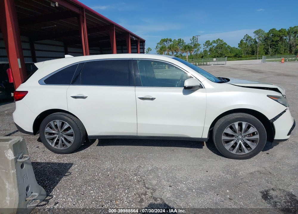 2015 ACURA MDX TECHNOLOGY PACKAGE VIN: 5FRYD3H46FB010573