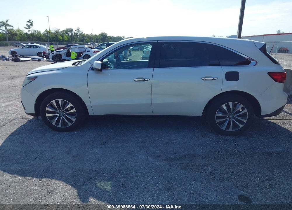 2015 ACURA MDX TECHNOLOGY PACKAGE VIN: 5FRYD3H46FB010573