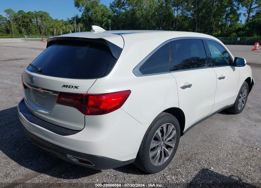 2015 ACURA MDX TECHNOLOGY PACKAGE VIN: 5FRYD3H46FB010573