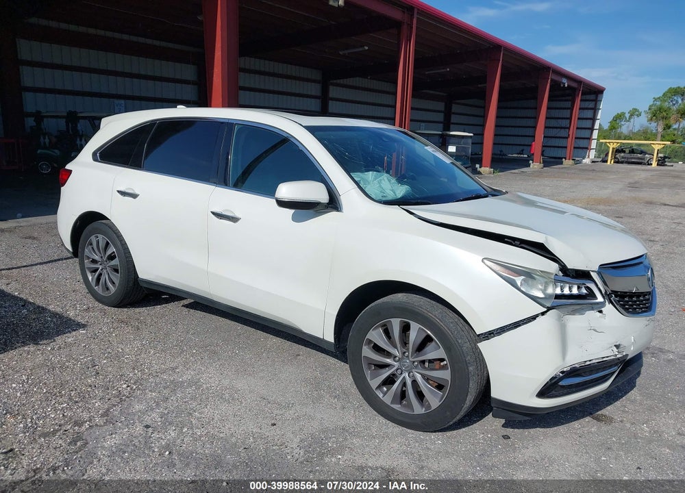 2015 ACURA MDX TECHNOLOGY PACKAGE VIN: 5FRYD3H46FB010573