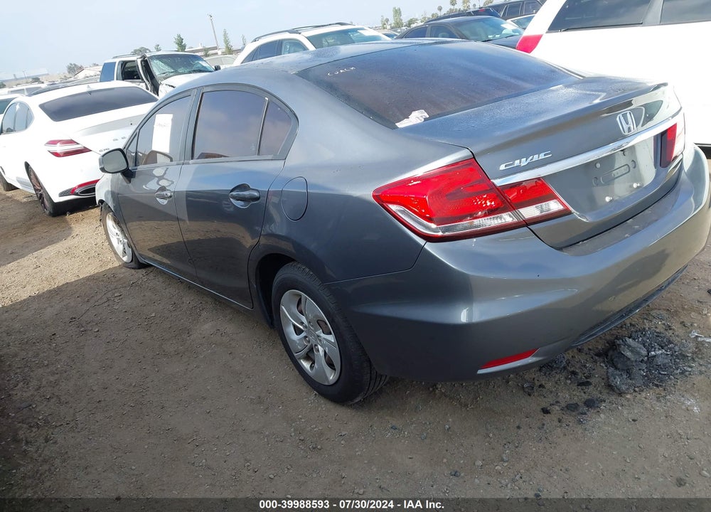 2013 HONDA CIVIC LX VIN: 19XFB2F54DE231564