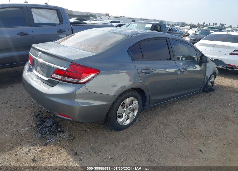 2013 HONDA CIVIC LX VIN: 19XFB2F54DE231564