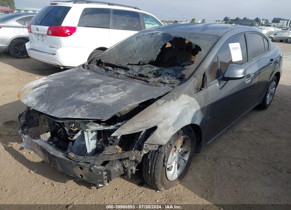 2013 HONDA CIVIC LX VIN: 19XFB2F54DE231564