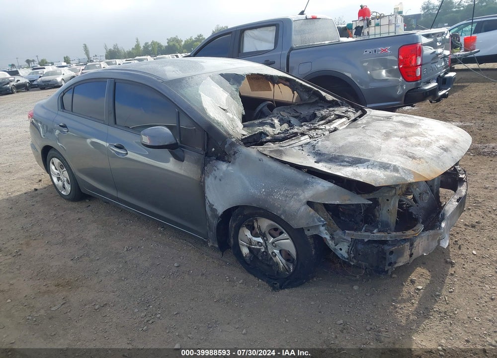 2013 HONDA CIVIC LX VIN: 19XFB2F54DE231564