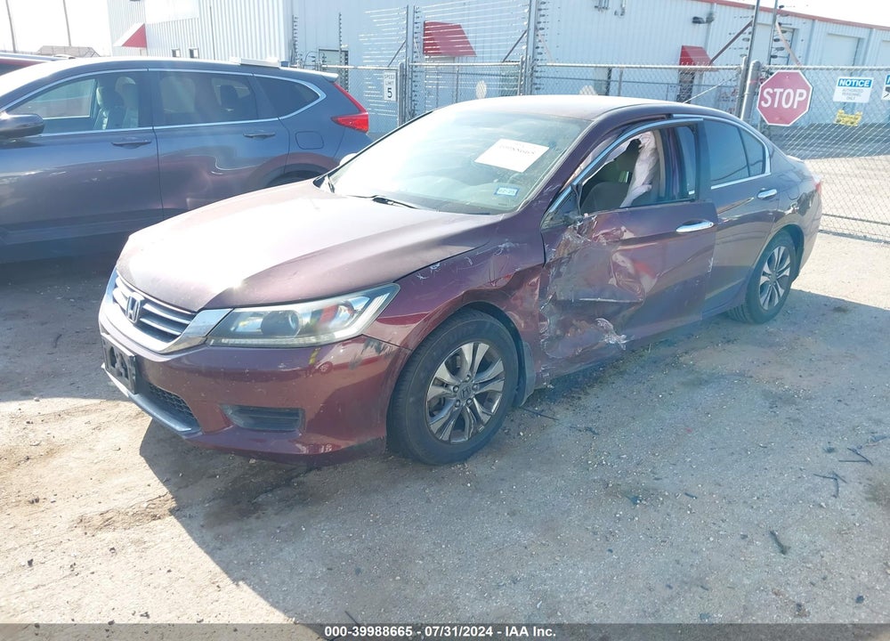 2013 HONDA ACCORD LX VIN: 1HGCR2F34DA172565