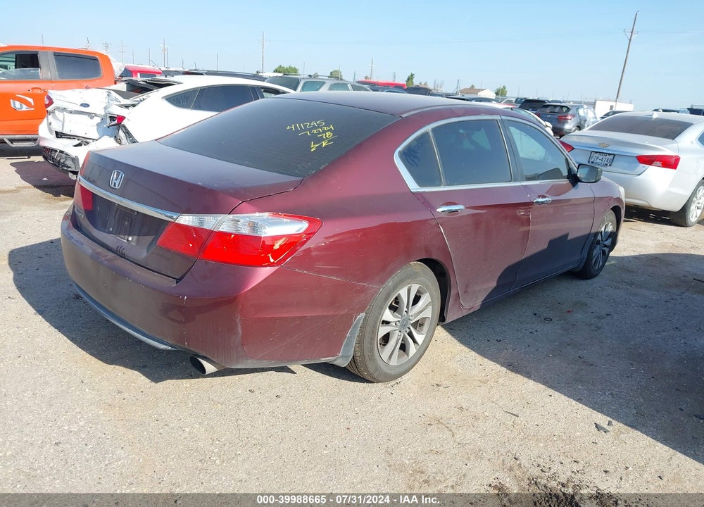 2013 HONDA ACCORD LX VIN: 1HGCR2F34DA172565