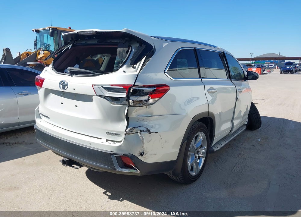 2019 TOYOTA HIGHLANDER LIMITED VIN: 5TDYZRFH1KS349260