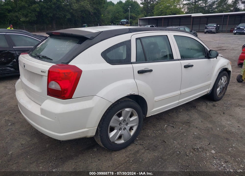 2007 DODGE CALIBER SXT VIN: 1B3HB48BX7D115994