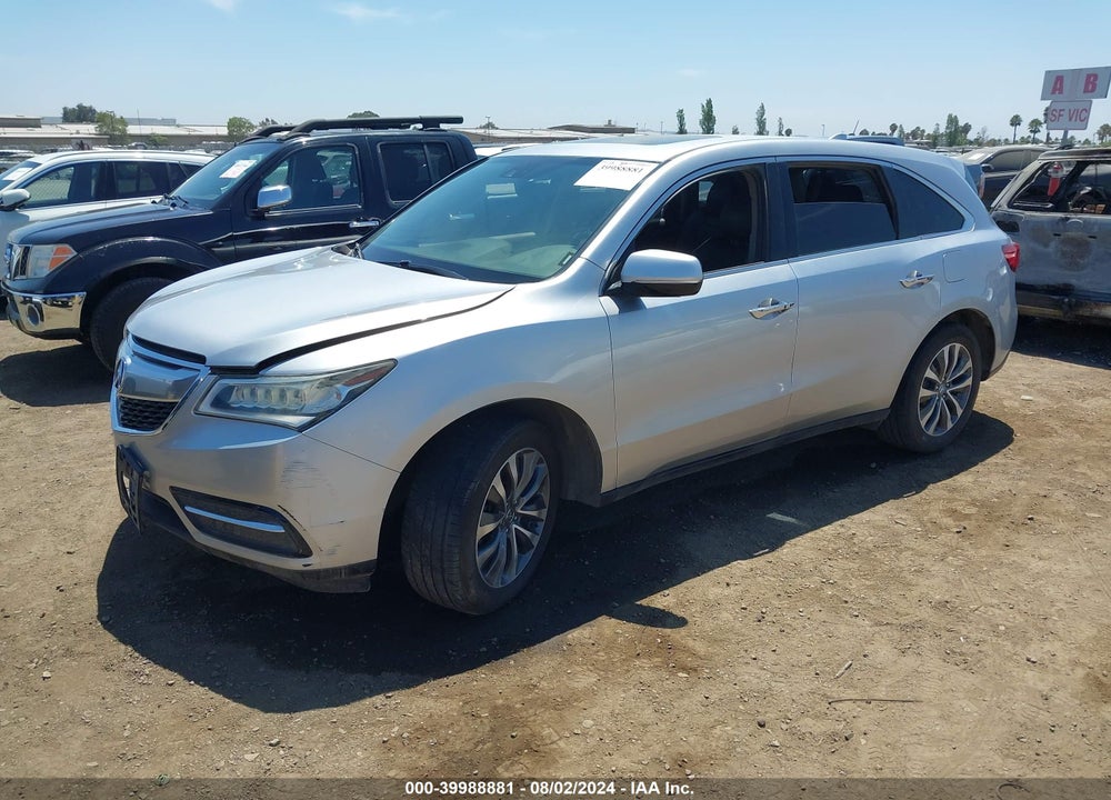 2015 ACURA MDX TECHNOLOGY PACKAGE VIN: 5FRYD3H49FB014147
