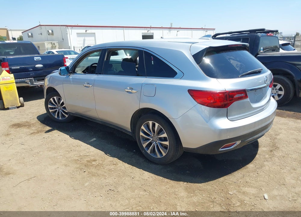 2015 ACURA MDX TECHNOLOGY PACKAGE VIN: 5FRYD3H49FB014147