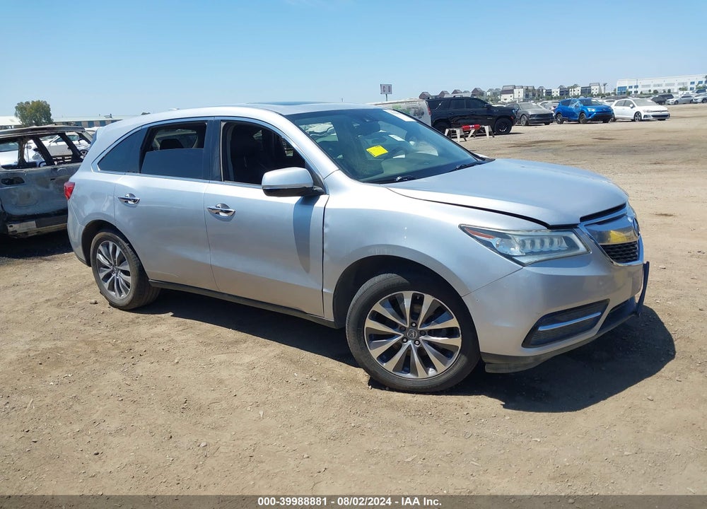 2015 ACURA MDX TECHNOLOGY PACKAGE VIN: 5FRYD3H49FB014147