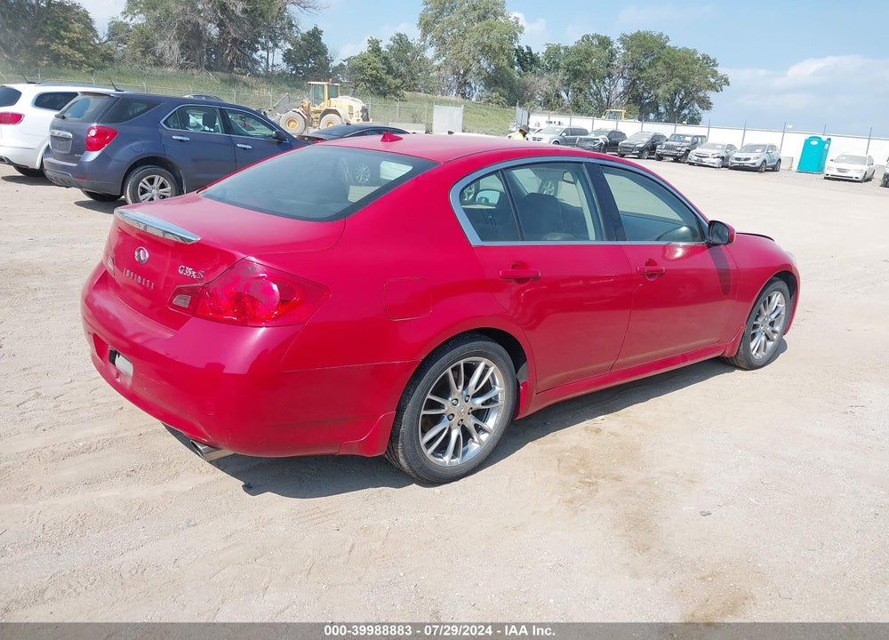2008 INFINITI G35X VIN: JNKBV61F68M275522