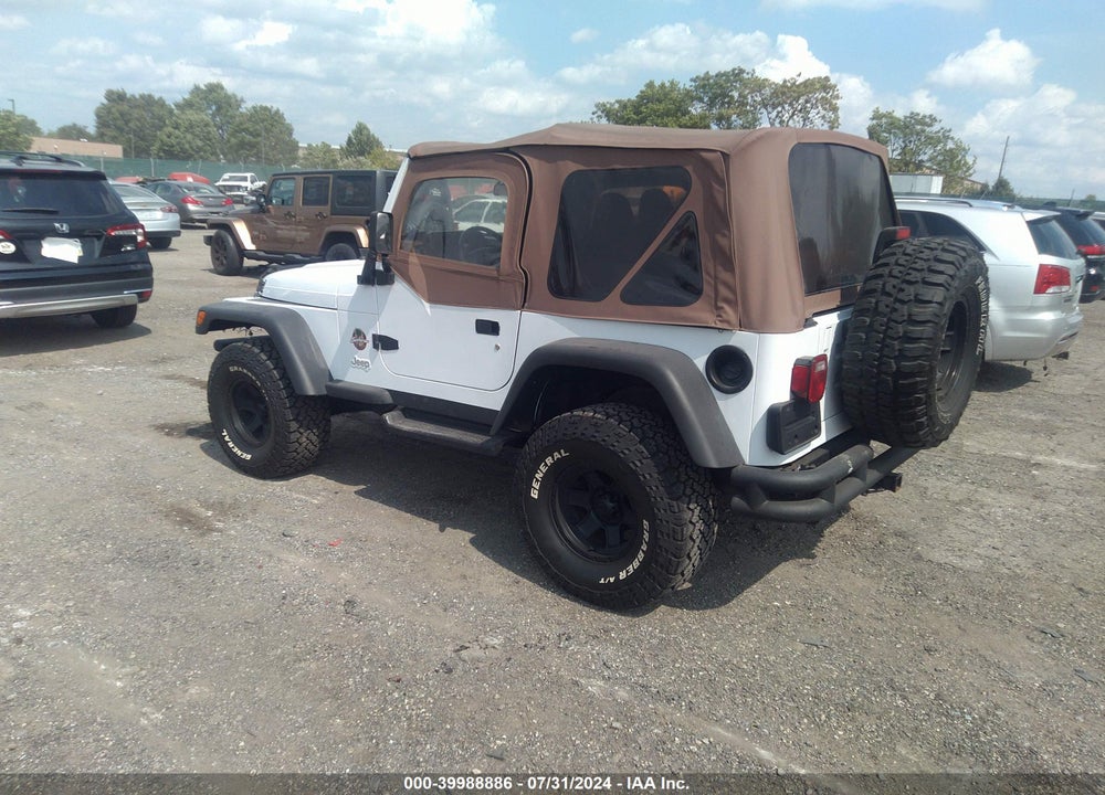 2000 JEEP WRANGLER SPORT VIN: 1J4FA49S5YP761784