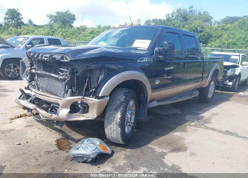 2012 FORD F-250 LARIAT VIN: 1FT7W2BT3CEB04375