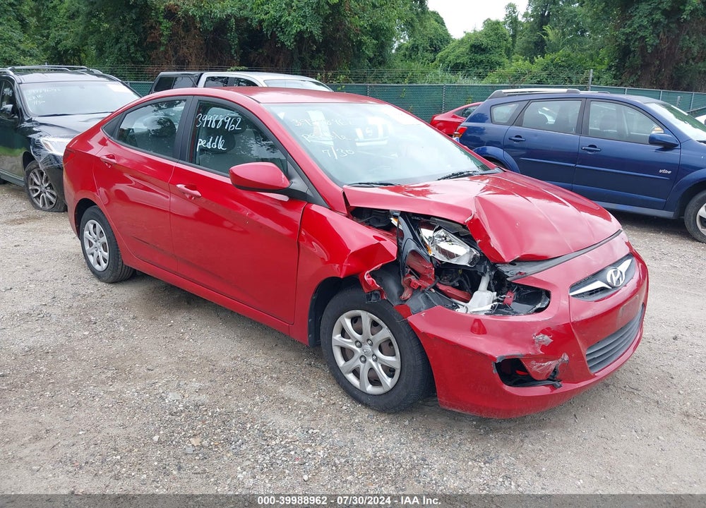 2014 HYUNDAI ACCENT GLS VIN: KMHCT4AE6EU683422