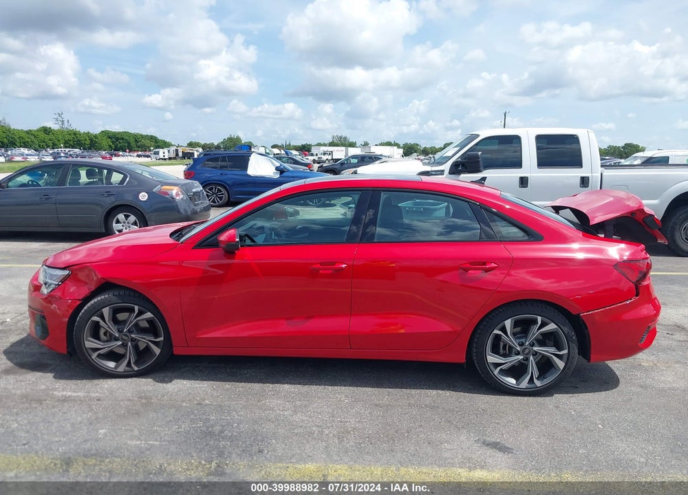 2023 AUDI A3 PREMIUM 40 TFSI QUATTRO S TRONIC VIN: WAUGUDGY6PA097485