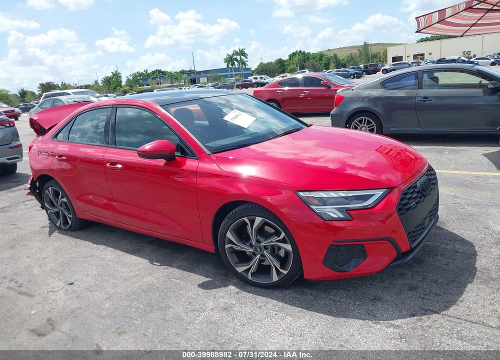 2023 AUDI A3 PREMIUM 40 TFSI QUATTRO S TRONIC VIN: WAUGUDGY6PA097485