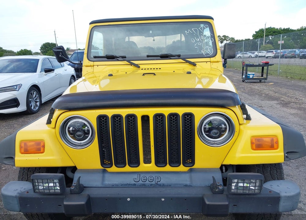 2000 JEEP WRANGLER SPORT VIN: 1J4FA49S4YP759220