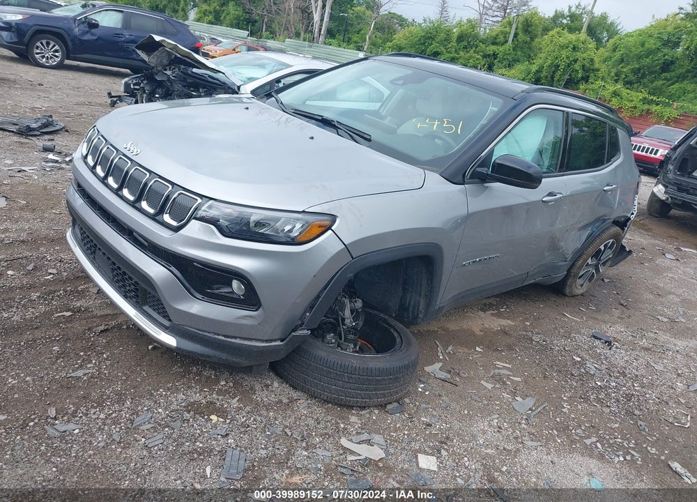 2022 JEEP COMPASS LIMITED 4X4 VIN: 3C4NJDCB4NT197451