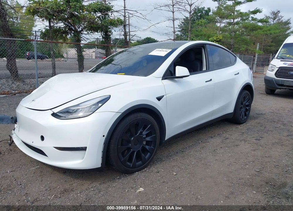 2021 TESLA MODEL Y LONG RANGE DUAL MOTOR ALL-WHEEL DRIVE VIN: 5YJYGDEE0MF072494