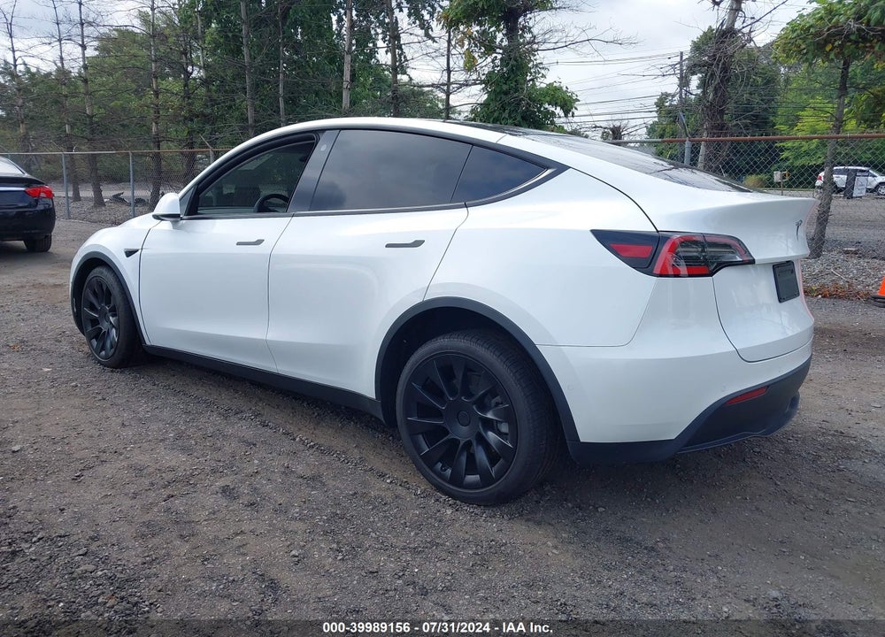 2021 TESLA MODEL Y LONG RANGE DUAL MOTOR ALL-WHEEL DRIVE VIN: 5YJYGDEE0MF072494