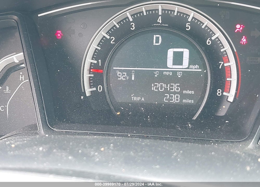 2016 HONDA CIVIC LX VIN: 19XFC2F52GE038220