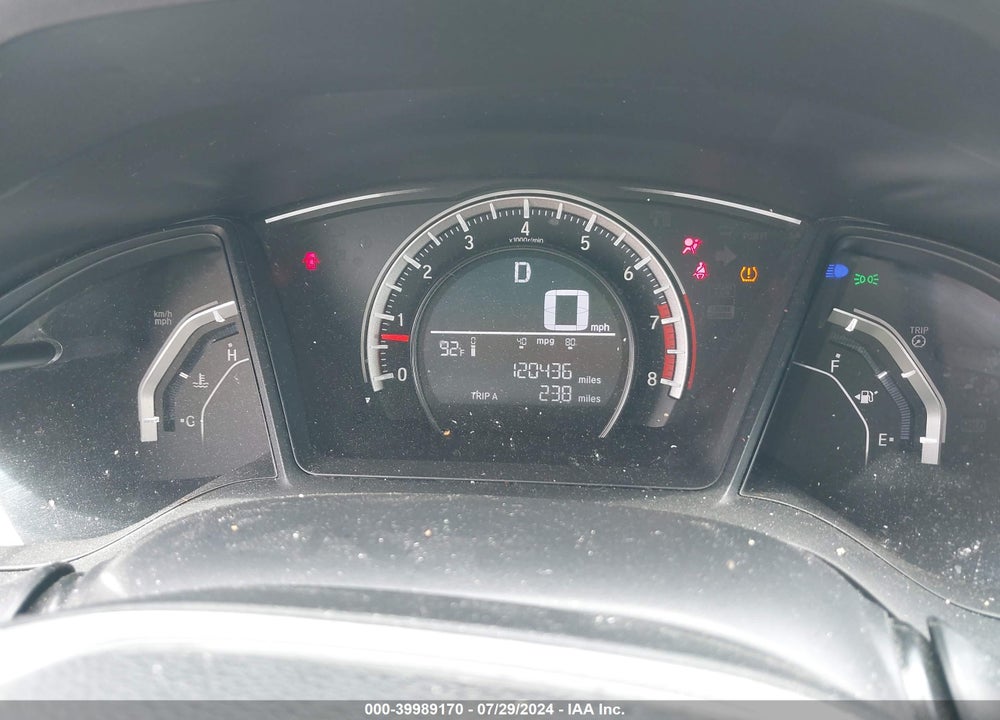2016 HONDA CIVIC LX VIN: 19XFC2F52GE038220