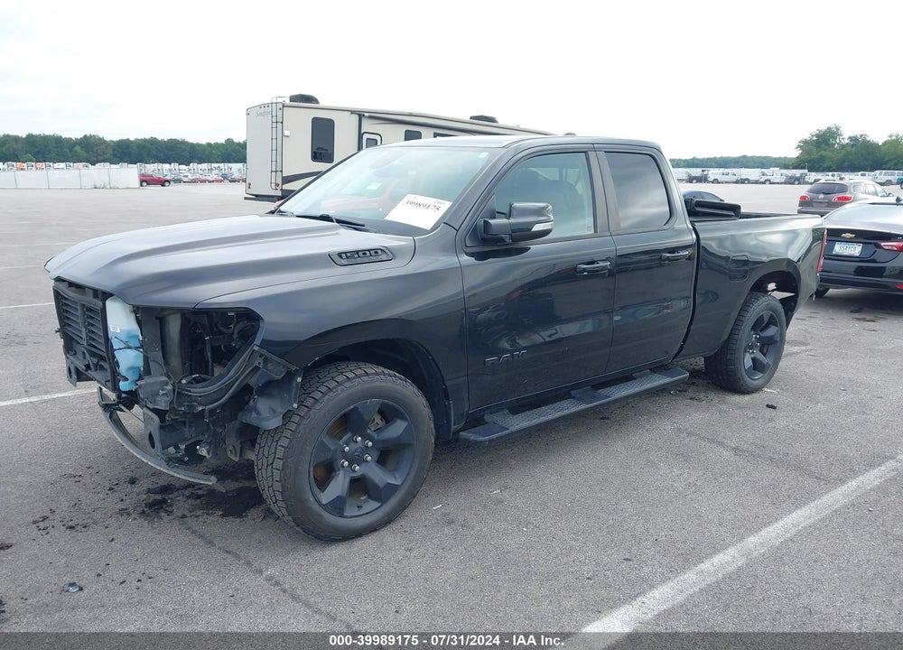 2019 RAM 1500 BIG HORN/LONE STAR QUAD CAB 4X4 6'4 BOX VIN: 1C6SRFBT1KN583555
