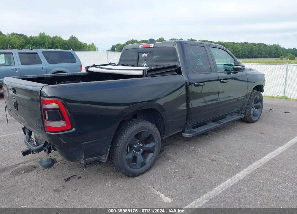 2019 RAM 1500 BIG HORN/LONE STAR QUAD CAB 4X4 6'4 BOX VIN: 1C6SRFBT1KN583555