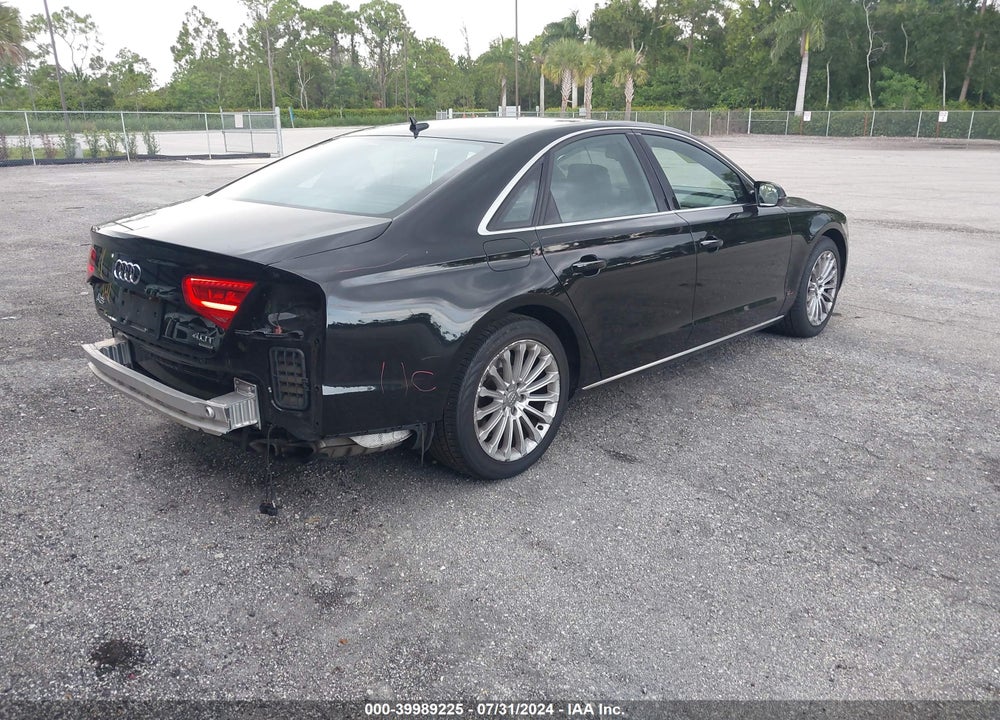2014 AUDI A8 4.0T VIN: WAUA2AFD4EN007216