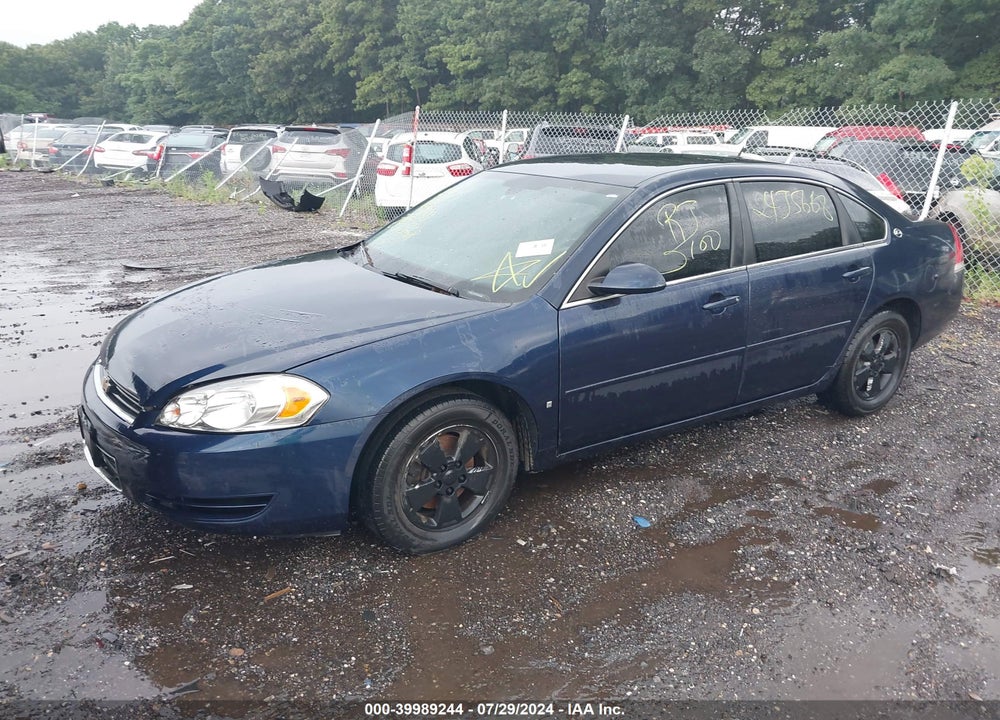 2008 CHEVROLET IMPALA LT VIN: 2G1WT58N081370727