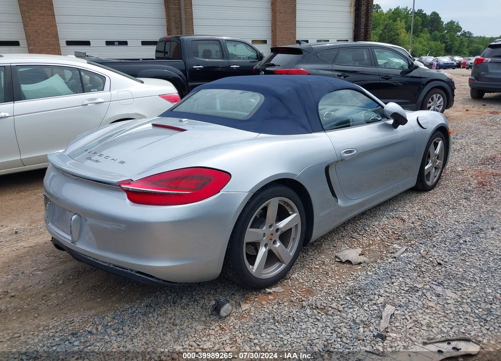 2015 PORSCHE BOXSTER VIN: WP0CA2A88FS110320