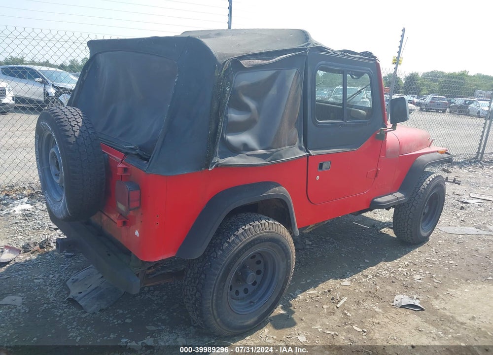 1989 JEEP WRANGLER / YJ VIN: 2J4FY19E3KJ107455