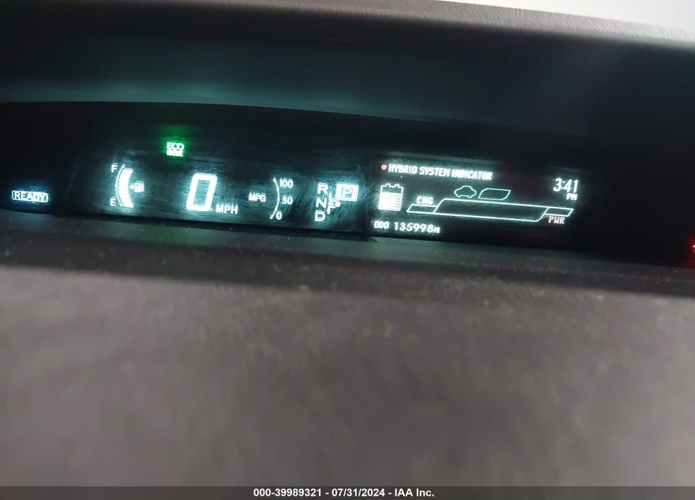 2013 TOYOTA PRIUS TWO VIN: JTDKN3DUXD1618502