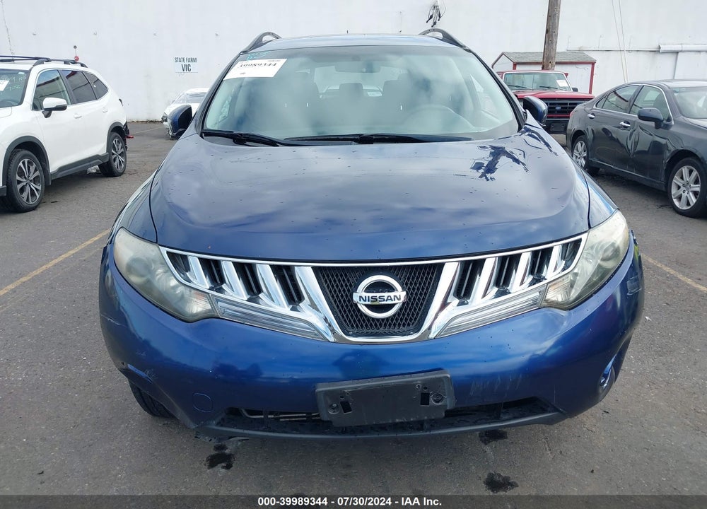 2009 NISSAN MURANO S VIN: JN8AZ18W69W112387