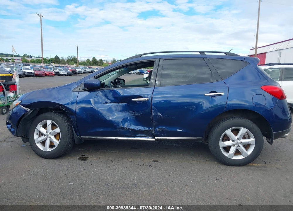 2009 NISSAN MURANO S VIN: JN8AZ18W69W112387