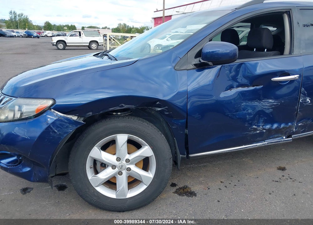 2009 NISSAN MURANO S VIN: JN8AZ18W69W112387