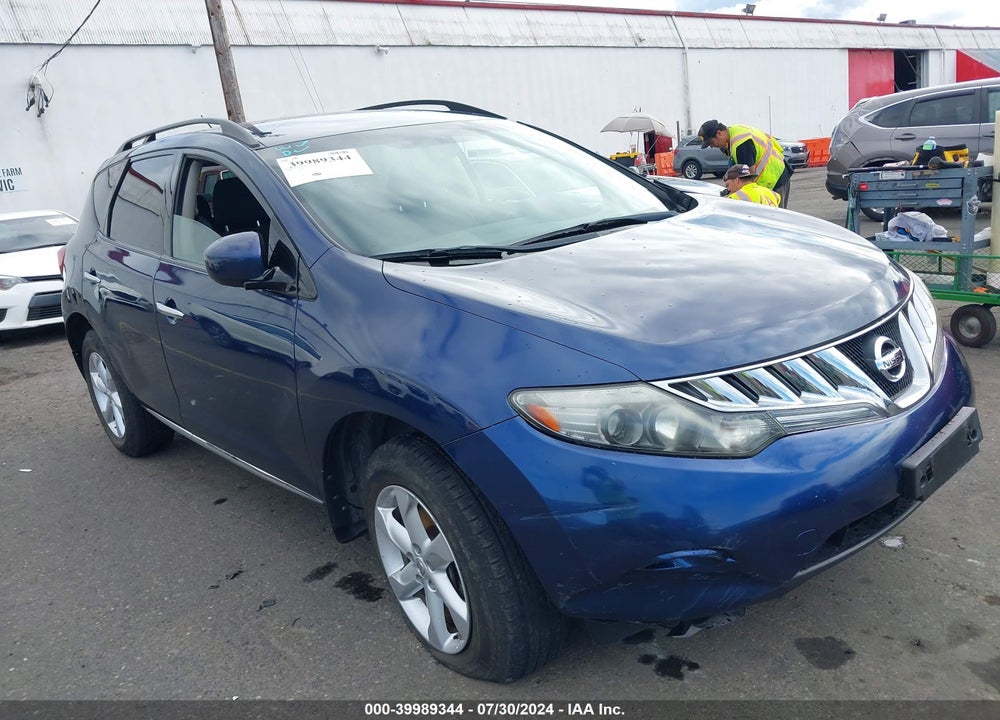 2009 NISSAN MURANO S VIN: JN8AZ18W69W112387