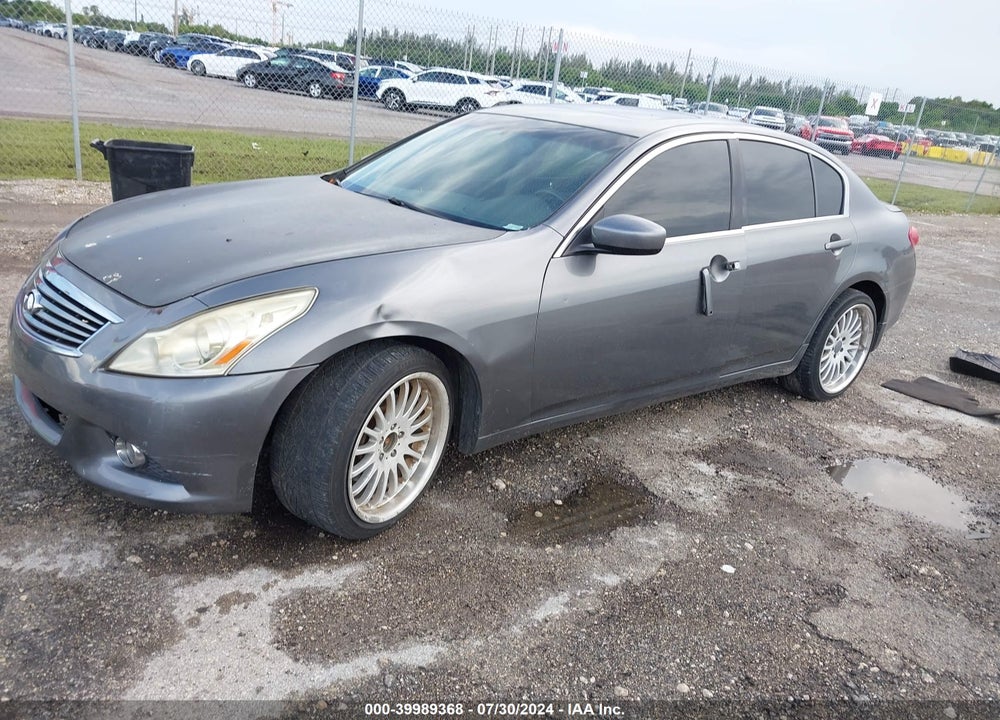 2013 INFINITI G37X VIN: JN1CV6AR6DM762331