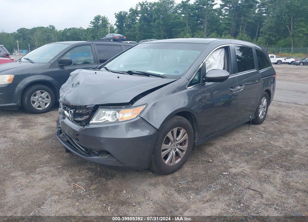 2016 HONDA ODYSSEY SE VIN: 5FNRL5H39GB158598