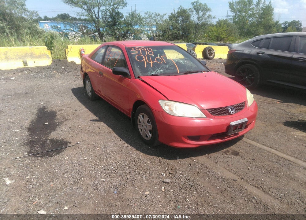 2005 HONDA CIVIC VP VIN: 1HGEM21175L052245