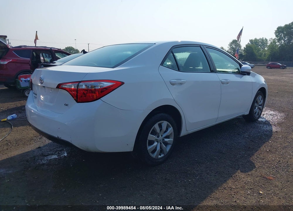 2016 TOYOTA COROLLA LE VIN: 5YFBURHE2GP485436