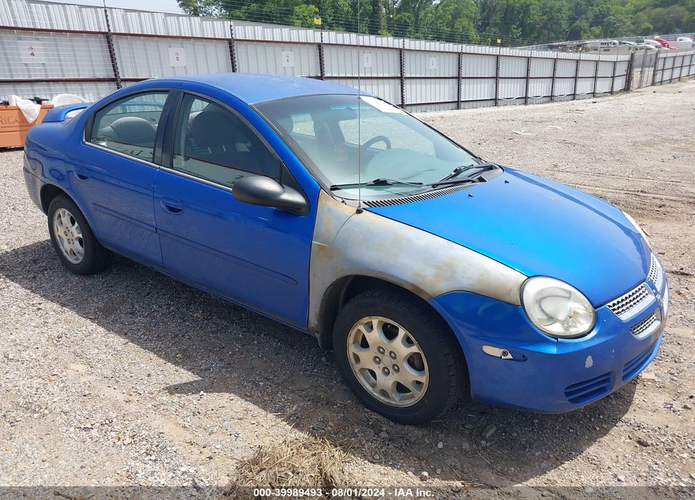 2005 DODGE NEON SXT VIN: 1B3ES56C65D285254