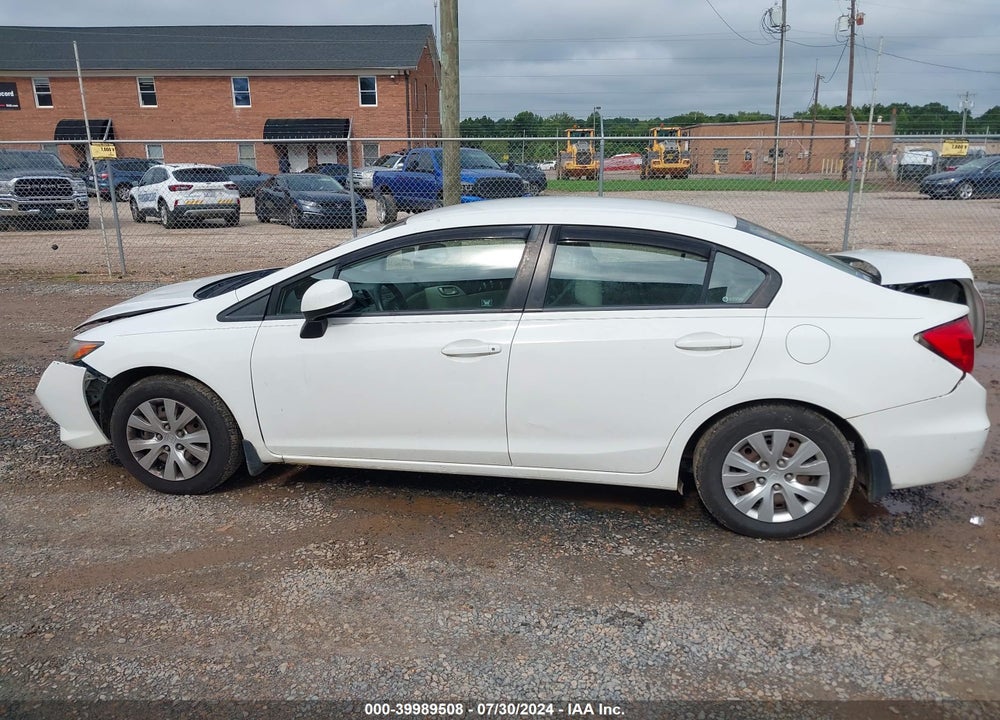 2012 HONDA CIVIC LX VIN: 2HGFB2F59CH594088