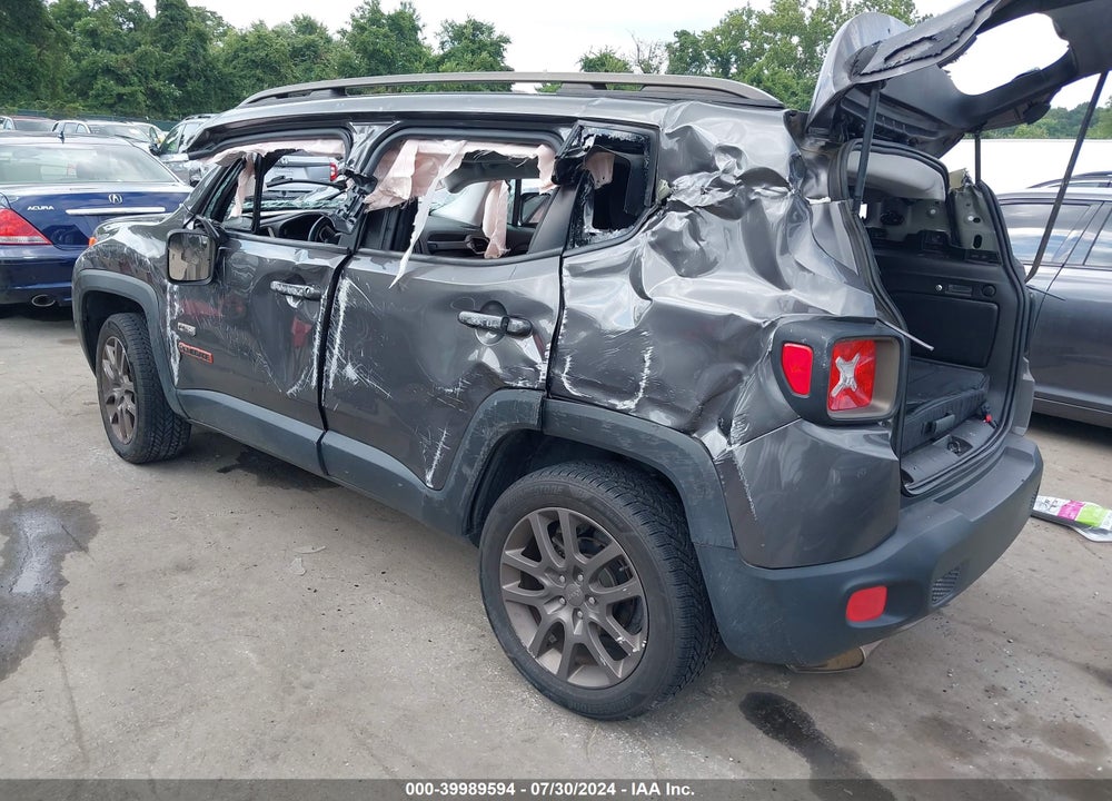 2016 JEEP RENEGADE 75TH ANNIVERSARY VIN: ZACCJBBT4GPD95320