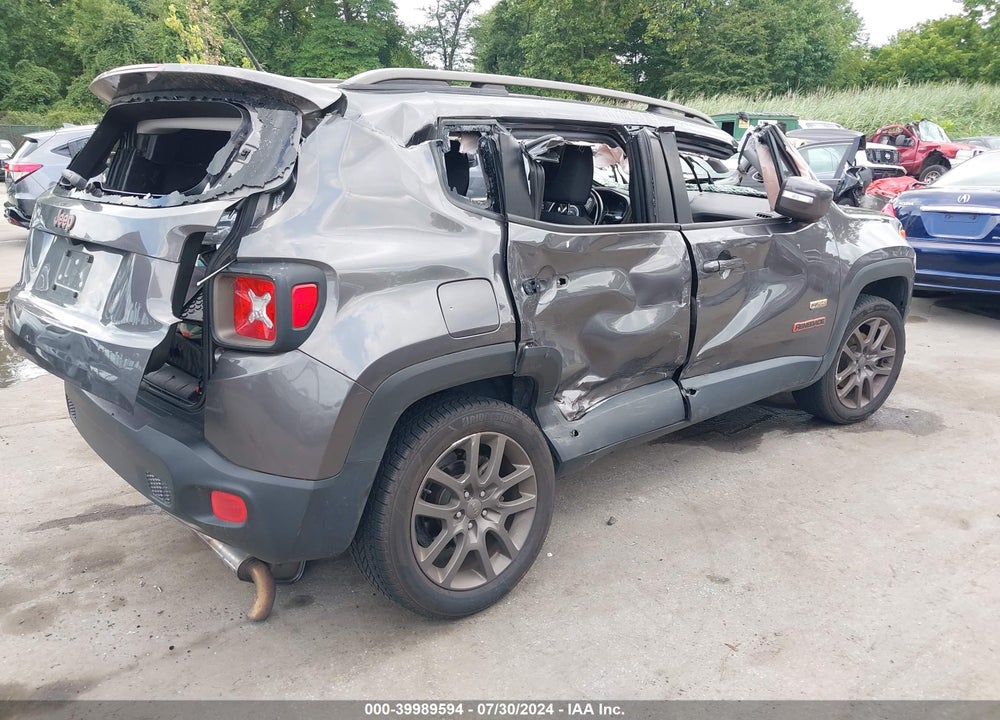 2016 JEEP RENEGADE 75TH ANNIVERSARY VIN: ZACCJBBT4GPD95320
