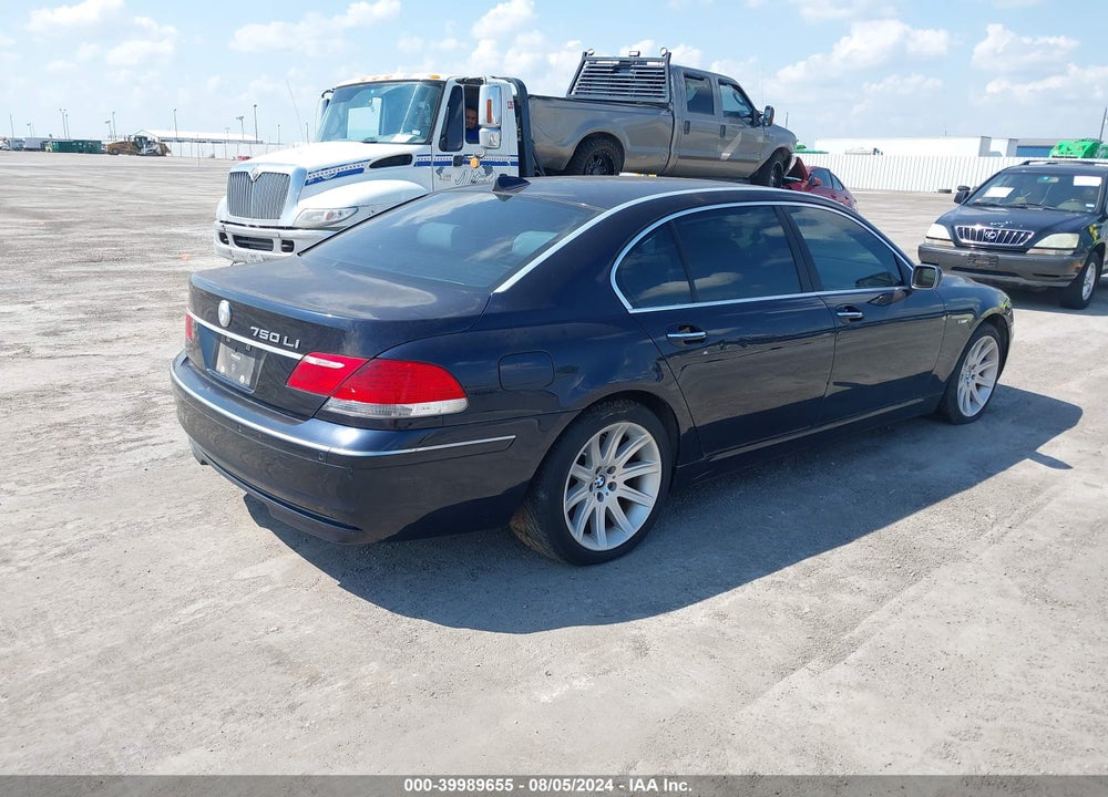 2006 BMW 750LI VIN: WBAHN835X6DT63012